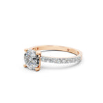 Load image into Gallery viewer, Elina Round Solitaire Diamond Womens Ring
