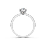 Load image into Gallery viewer, Elina Round Solitaire Diamond Womens Ring