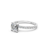 Load image into Gallery viewer, Elina Round Solitaire Diamond Womens Ring