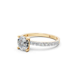Load image into Gallery viewer, Elina Round Solitaire Diamond Womens Ring