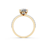Load image into Gallery viewer, Eaira Oval Solitaire Diamond Womens Ring