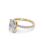 Load image into Gallery viewer, Eaira Oval Solitaire Diamond Womens Ring