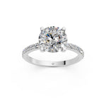 Load image into Gallery viewer, Drisa Round Solitaire Diamond Womens Ring