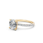 Load image into Gallery viewer, Drisa Round Solitaire Diamond Womens Ring