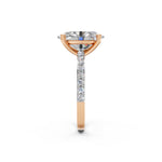 Load image into Gallery viewer, Divia Oval Solitaire Diamond Womens Ring