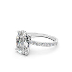 Load image into Gallery viewer, Divia Oval Solitaire Diamond Womens Ring