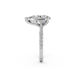 Load image into Gallery viewer, Diora Pear Solitaire Diamond Womens Ring