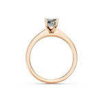 Load image into Gallery viewer, Malya Emerald Solitaire Diamond Womens Ring