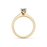 Load image into Gallery viewer, Malya Emerald Solitaire Diamond Womens Ring