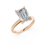 Load image into Gallery viewer, Maara Emerald Solitaire Diamond Womens Ring
