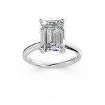 Load image into Gallery viewer, Maara Emerald Solitaire Diamond Womens Ring