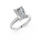 Load image into Gallery viewer, Maara Emerald Solitaire Diamond Womens Ring