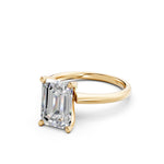 Load image into Gallery viewer, Maara Emerald Solitaire Diamond Womens Ring