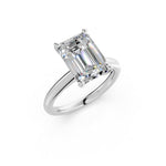 Load image into Gallery viewer, Lunara Emerald Solitaire Diamond Womens Ring