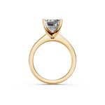 Load image into Gallery viewer, Liza Emerald Solitaire Diamond Womens Ring