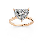Load image into Gallery viewer, Liora Heart Solitaire Diamond Womens Ring
