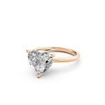 Load image into Gallery viewer, Liora Heart Solitaire Diamond Womens Ring