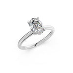 Load image into Gallery viewer, Lavya Oval Solitaire Diamond Womens Ring