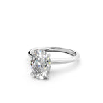 Load image into Gallery viewer, Larza Oval Solitaire Diamond Womens Ring