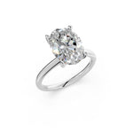 Load image into Gallery viewer, Lania Oval Solitaire Diamond Womens Ring