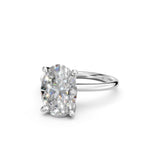 Load image into Gallery viewer, Lania Oval Solitaire Diamond Womens Ring