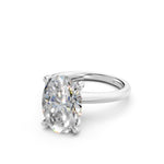 Load image into Gallery viewer, Laira Oval Solitaire Diamond Womens Ring