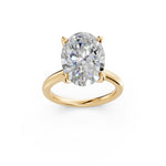 Load image into Gallery viewer, Laara Oval Solitaire Diamond Womens Ring