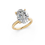 Load image into Gallery viewer, Laara Oval Solitaire Diamond Womens Ring