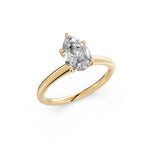 Load image into Gallery viewer, Kyana Pear Solitaire Diamond Womens Ring