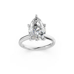 Load image into Gallery viewer, Kriya Pear Solitaire Diamond Womens Ring