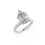 Load image into Gallery viewer, Kriya Pear Solitaire Diamond Womens Ring