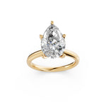 Load image into Gallery viewer, Kriya Pear Solitaire Diamond Womens Ring