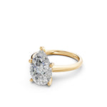 Load image into Gallery viewer, Kriya Pear Solitaire Diamond Womens Ring