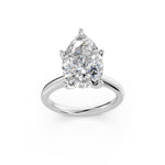 Load image into Gallery viewer, Klara Pear Solitaire Diamond Womens Ring