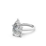 Load image into Gallery viewer, Klara Pear Solitaire Diamond Womens Ring
