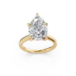 Load image into Gallery viewer, Klara Pear Solitaire Diamond Womens Ring