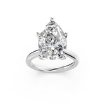 Load image into Gallery viewer, Kiyra Pear Solitaire Diamond Womens Ring