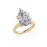 Load image into Gallery viewer, Kiyra Pear Solitaire Diamond Womens Ring