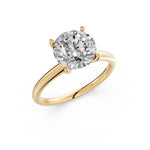 Load image into Gallery viewer, Kesha Round Solitaire Diamond Womens Ring