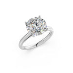 Load image into Gallery viewer, Keira Round Solitaire Diamond Womens Ring