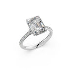 Load image into Gallery viewer, Adhira Emerald Solitaire Diamond Womens Ring