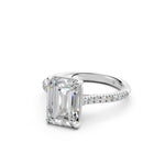 Load image into Gallery viewer, Adhira Emerald Solitaire Diamond Womens Ring