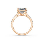 Load image into Gallery viewer, Abhira Emerald Solitaire Diamond Womens Ring