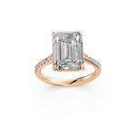 Load image into Gallery viewer, Abhira Emerald Solitaire Diamond Womens Ring