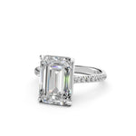 Load image into Gallery viewer, Abhira Emerald Solitaire Diamond Womens Ring