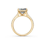 Load image into Gallery viewer, Abhira Emerald Solitaire Diamond Womens Ring