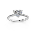 Load image into Gallery viewer, Aayushi Heart Solitaire Diamond Womens Ring