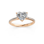 Load image into Gallery viewer, Aayushi Heart Solitaire Diamond Womens Ring