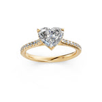 Load image into Gallery viewer, Aayushi Heart Solitaire Diamond Womens Ring