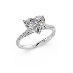 Load image into Gallery viewer, Aayra Heart Solitaire Diamond Womens Ring